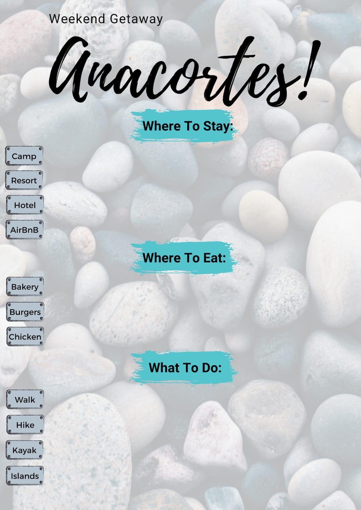 Weekend Getaway In Anacortes