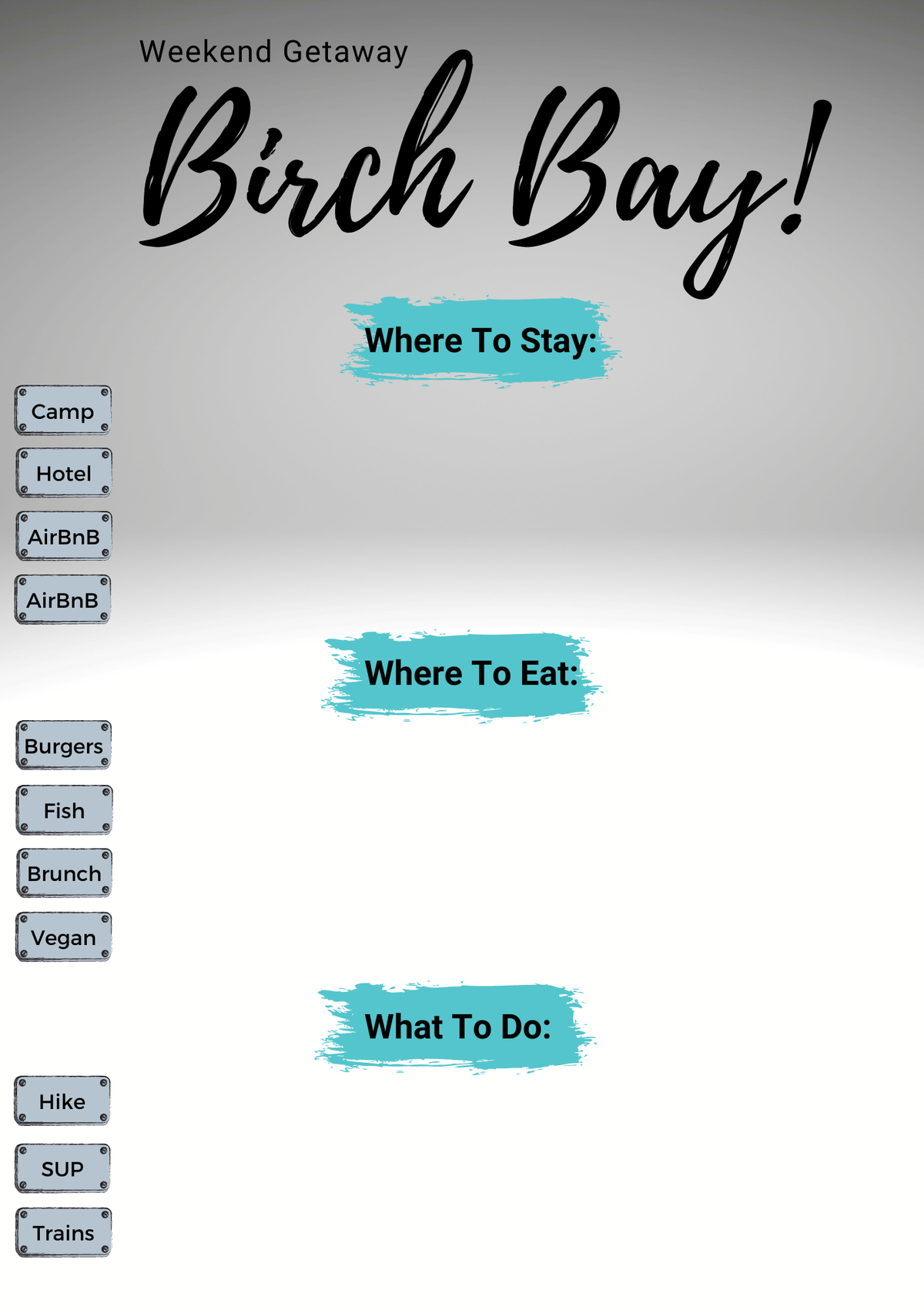 Weekend Getaway to Birch Bay