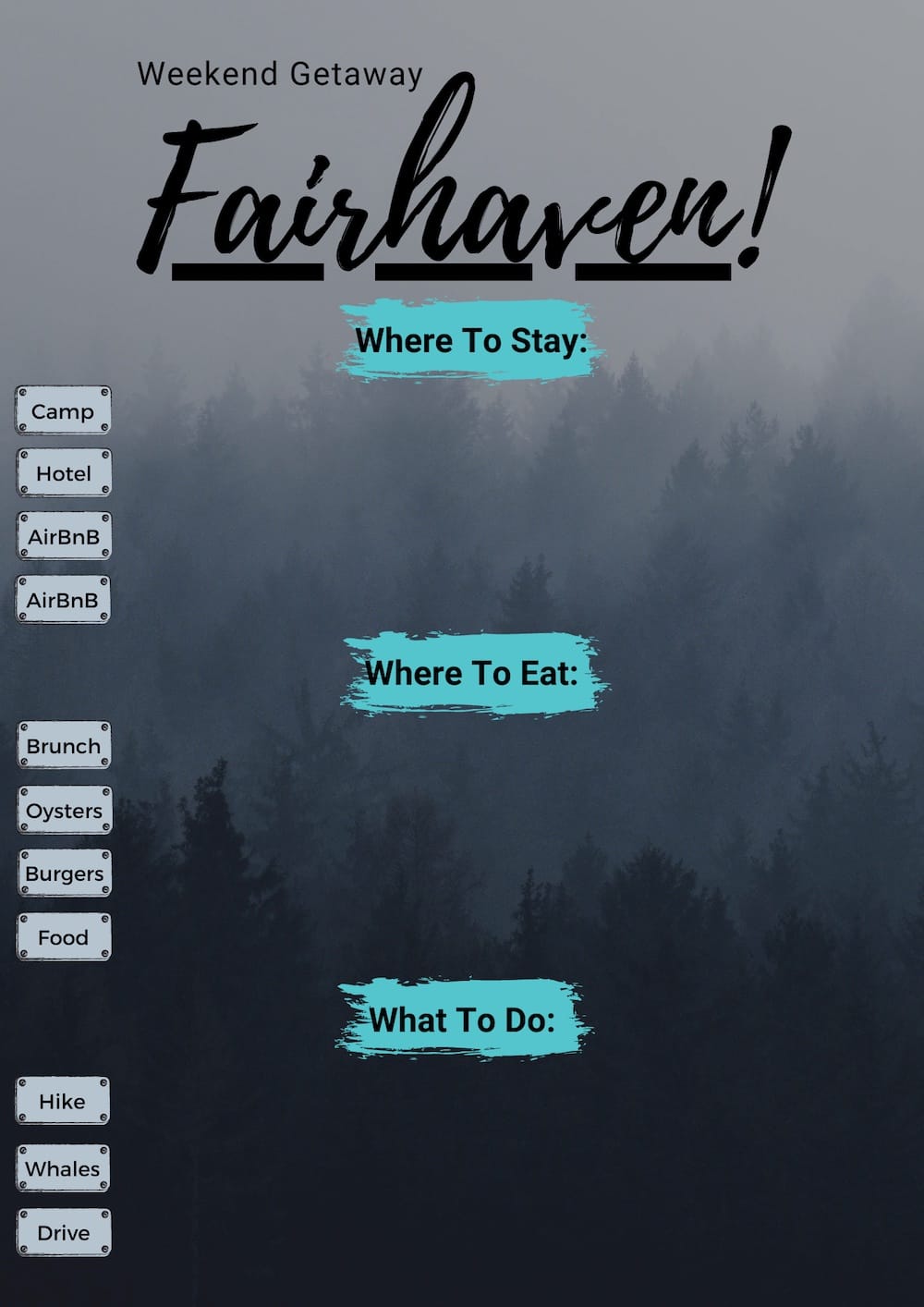 Easy Weekend Getaway To Fairhaven, WA