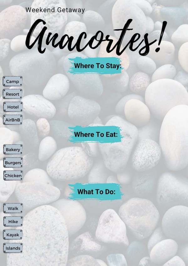 Weekend Getaway In Anacortes